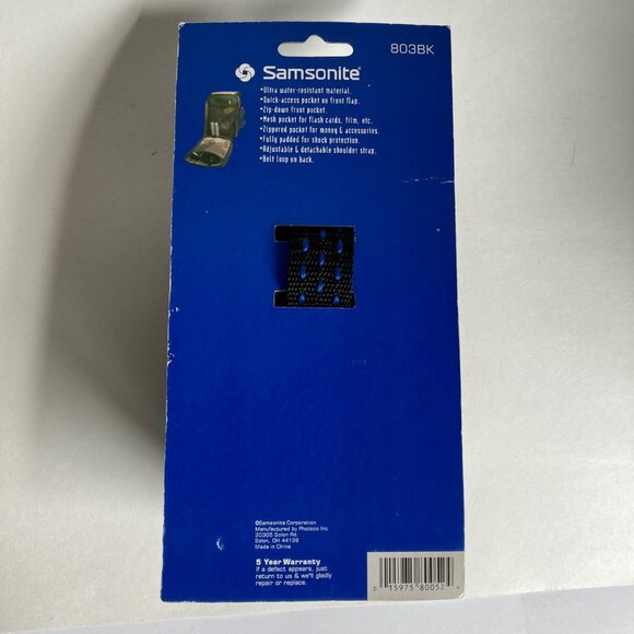 Samsonite 803BK Photo Bag 5-Pocket Small Camera Case w/ Shoulder Strap NEW! - Picture 6 of 6